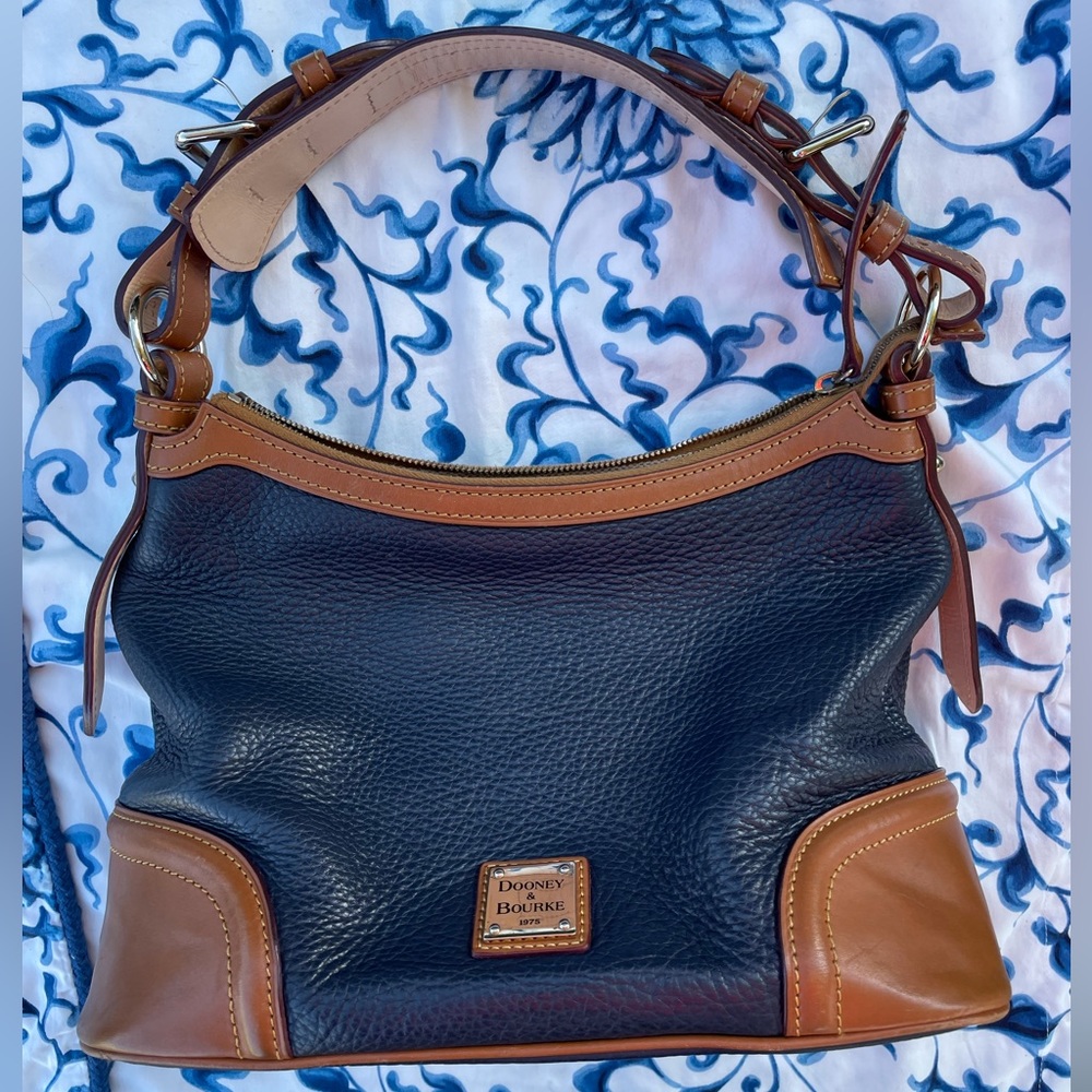 Dooney & Bourke Blue Leather Shoulder Bag